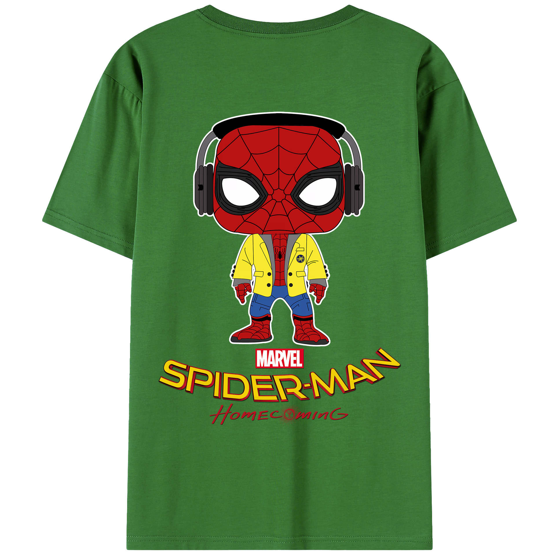 （画像用） Spider Man スパイダーマン レディース半袖Tシャツ(バックプリント)